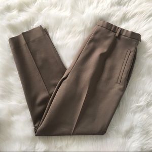 Pendleton Tan 100% Virgin Wool Wide Leg Trousers